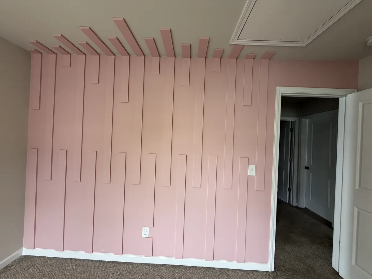 Ceiling-Wrap Accent Wall installation — Concord, NC