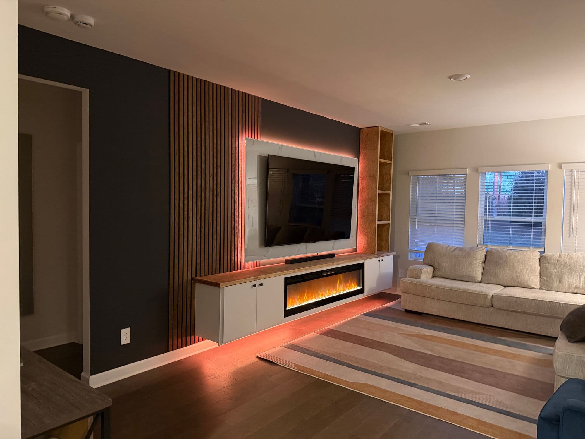 Stone Media Wall installation — Charlotte, NC