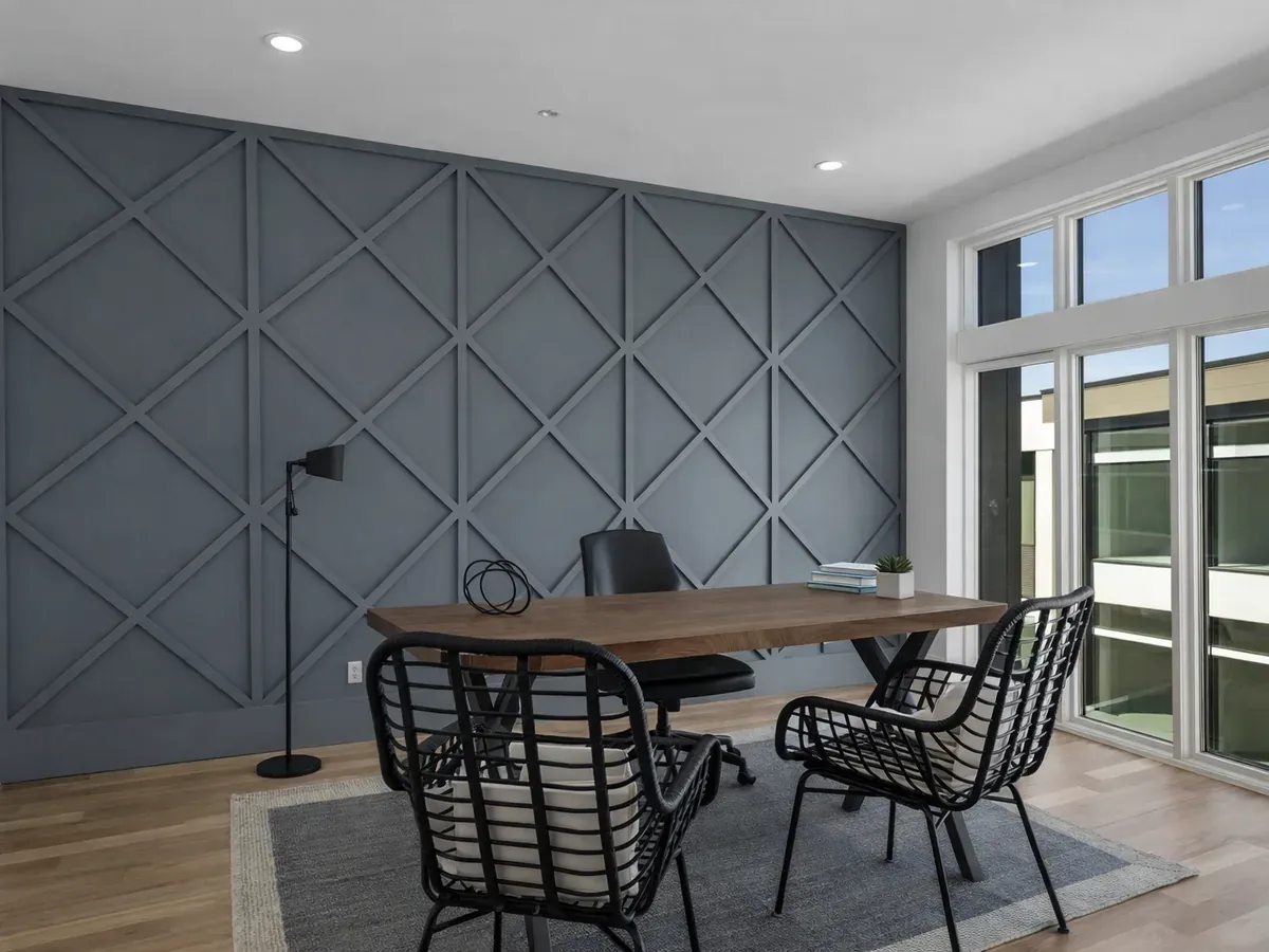 Geometric Dining Room Wall installation — Matthews, NC