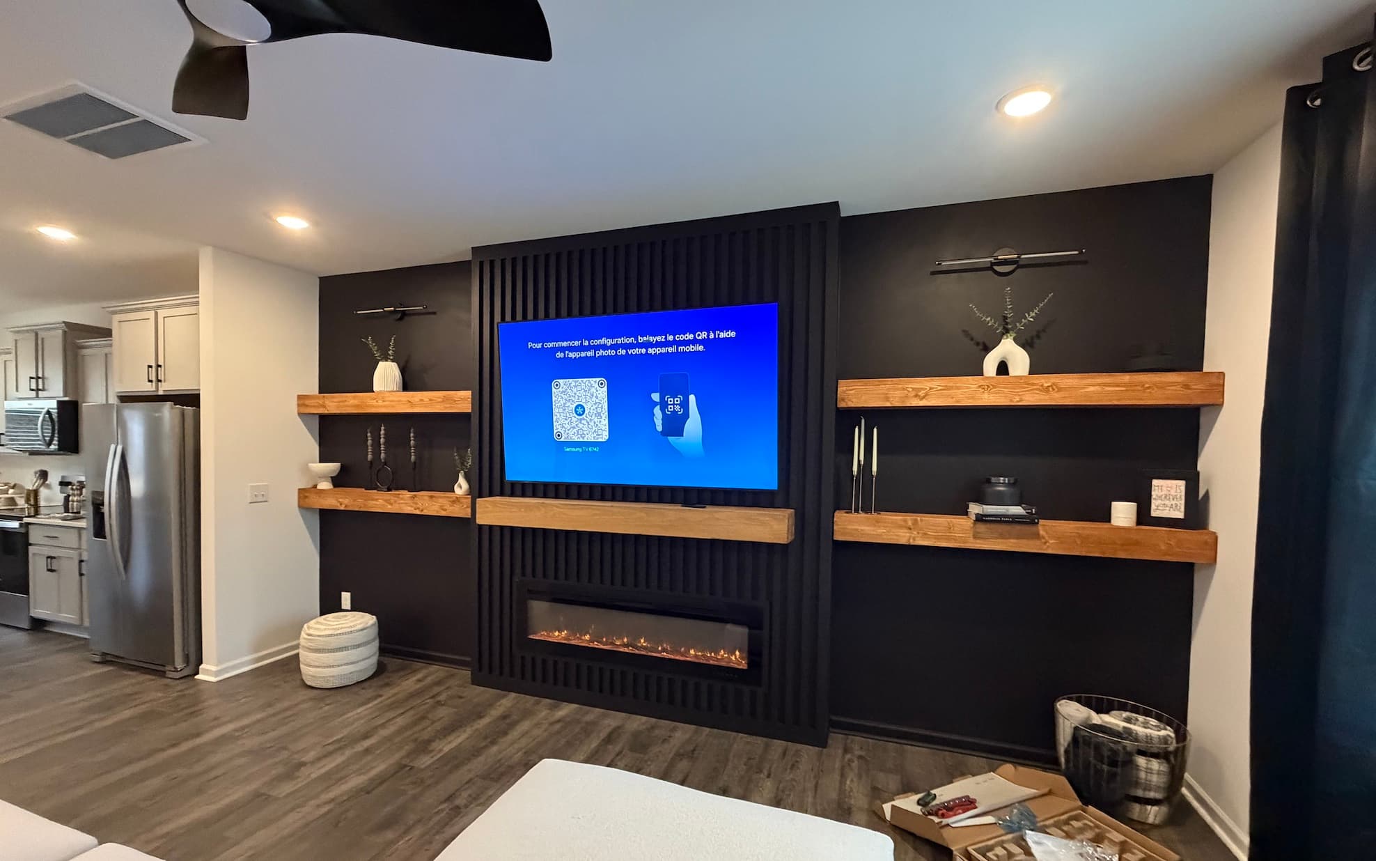 Custom Panel Media Wall project by AWD Walls