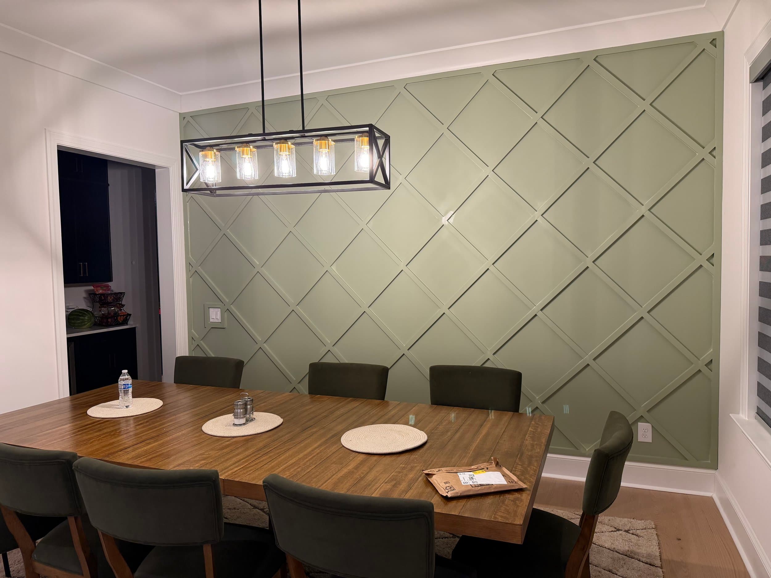 Geometric Abstract Accent Walls project by AWD Walls
