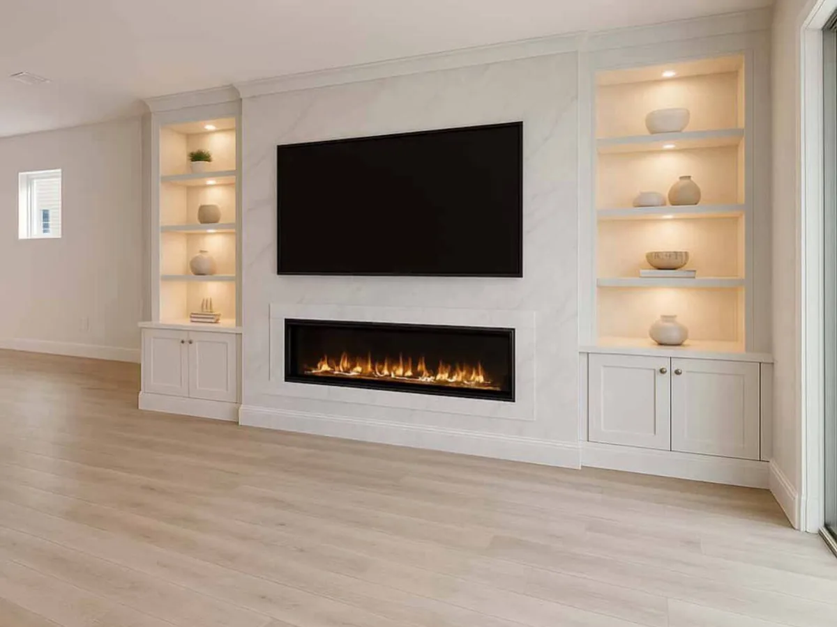 Paint-Ready Media Wall project by AWD Walls